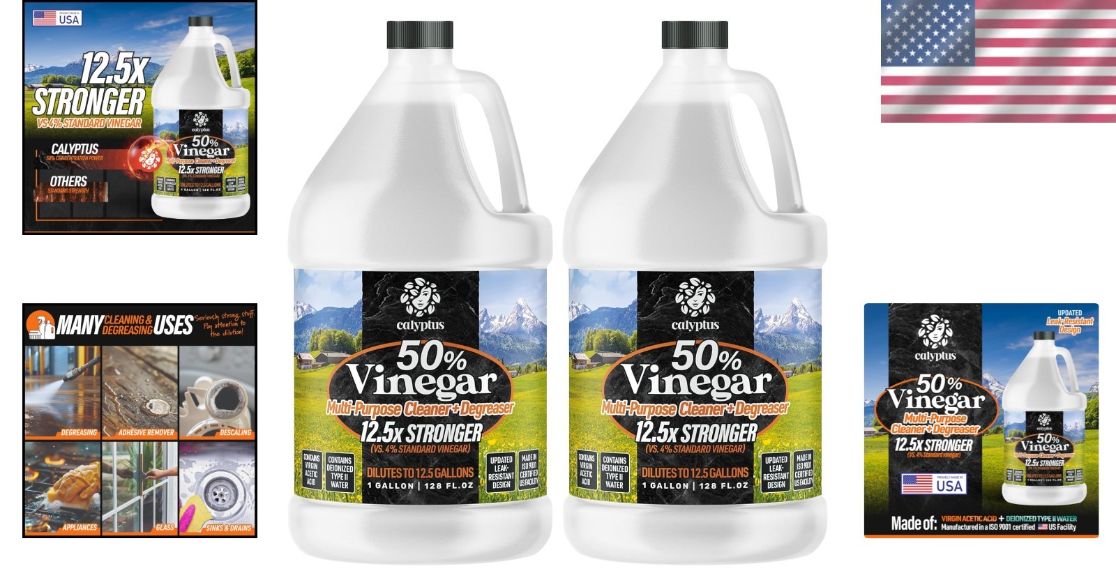 Eco-Friendly 50% Pure Concentrate – Efficient Multi-Surface Cleaner, Made in USA