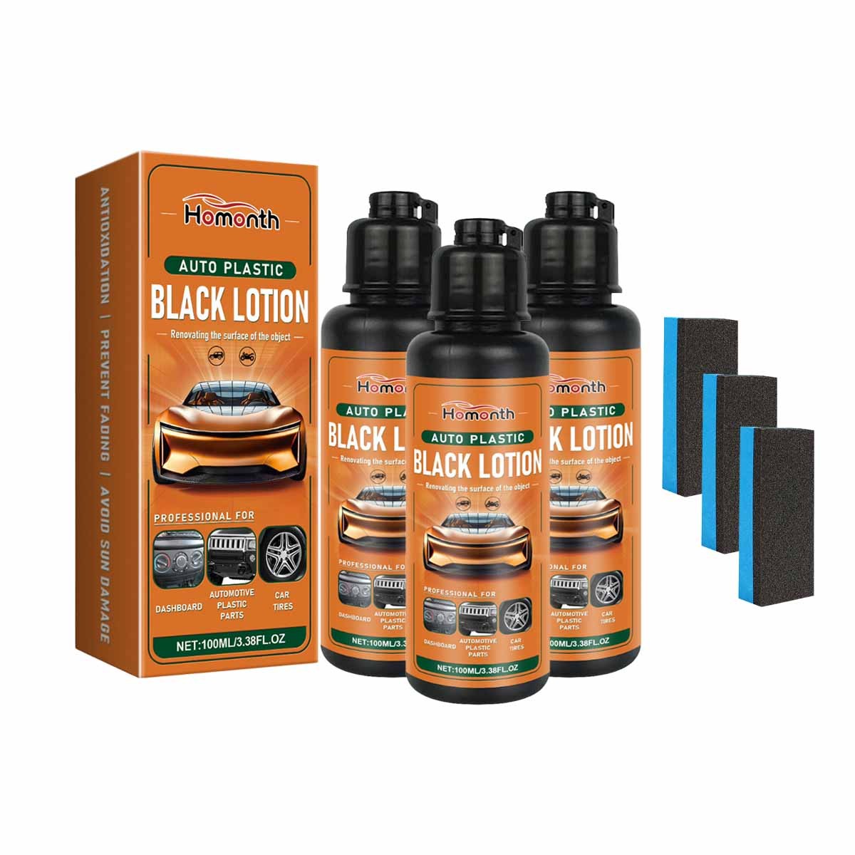 Auto Plastic Restorer Kit, Plastic Restorer For Cars, Plastic Care Product