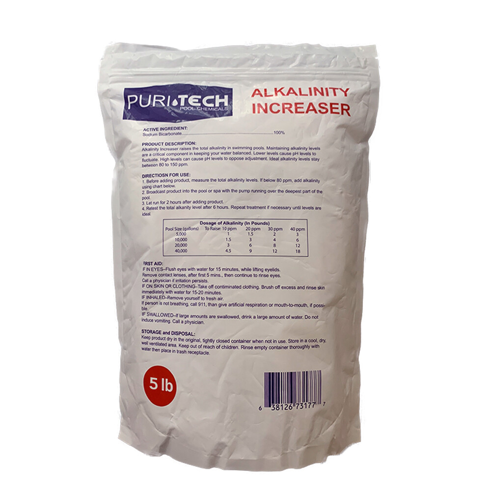 Puri Tech Chemicals 5 lb Alkalinity Increaser & 5 lb Stabilizer Conditioner Kit