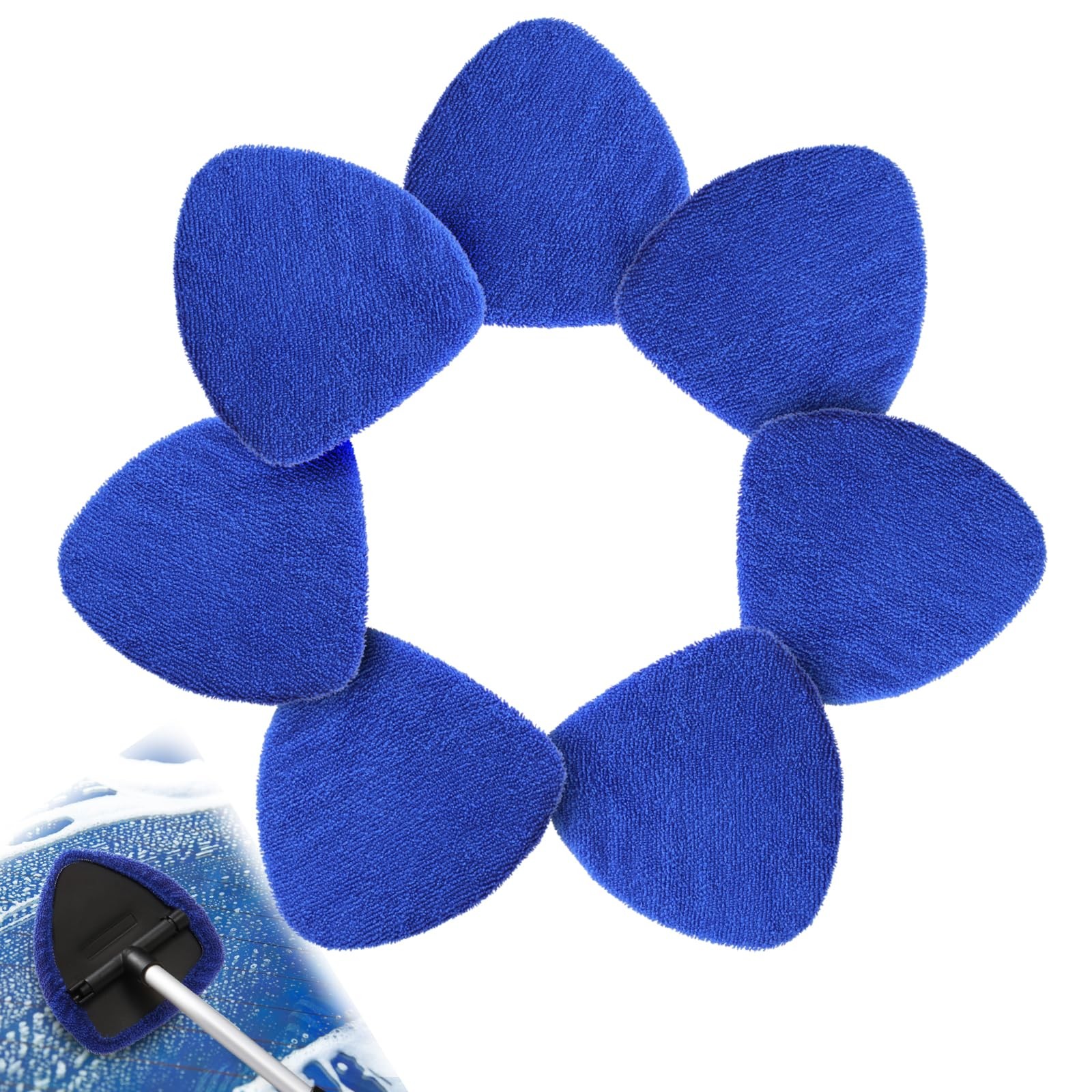 7 Pack Upgrade Car Windshield Cleaner Tool Bonnets, Microfiber Cloths for Ins…