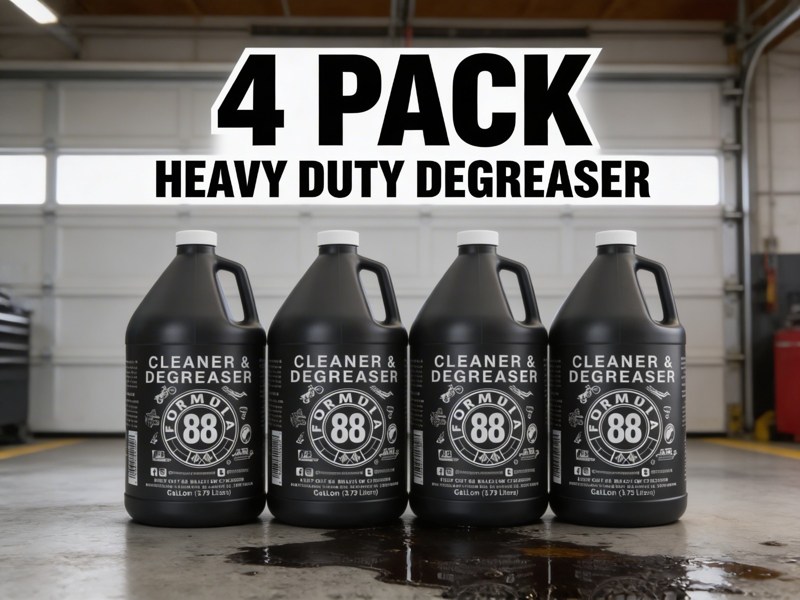 Formula 88 Cleaner Degreaser 4 Gallon Bulk Pack Heavy Duty Multi Surface