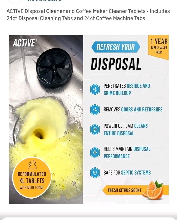 Active Disposal & Coffee Maker Cleaner