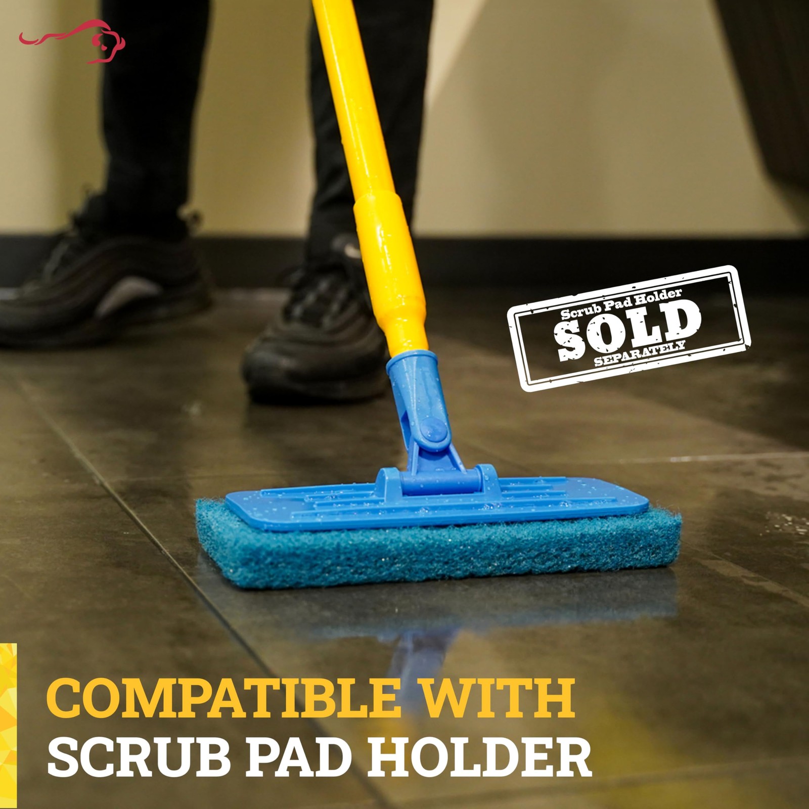 Medium Cleaning Pad | Medium Duty Scrub, Eco-Friendly, General Cleaning