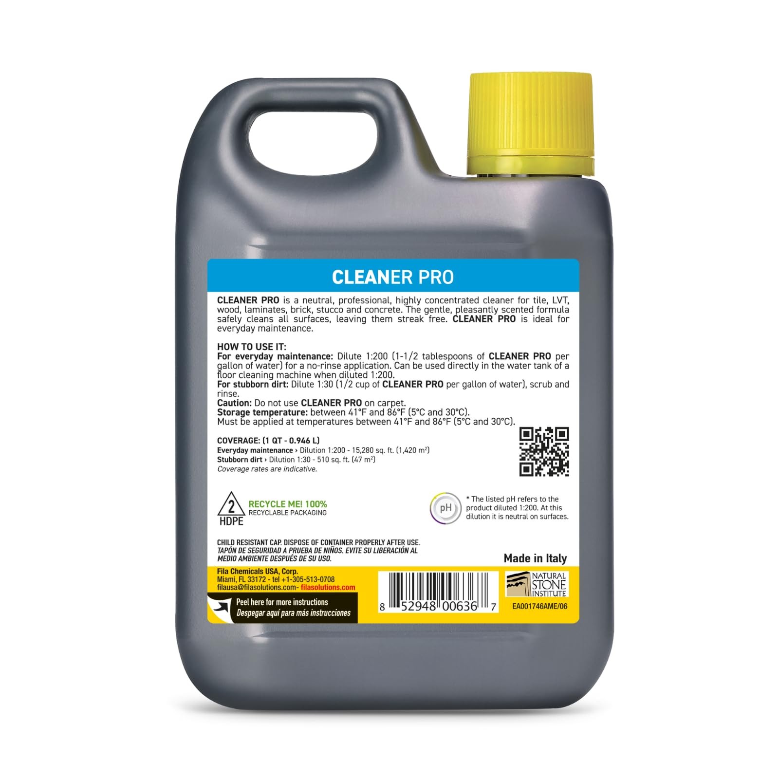 , CLEANER PRO, Neutral All Purpose Cleaner, Highly Concentrated – Up to 40 Wa…