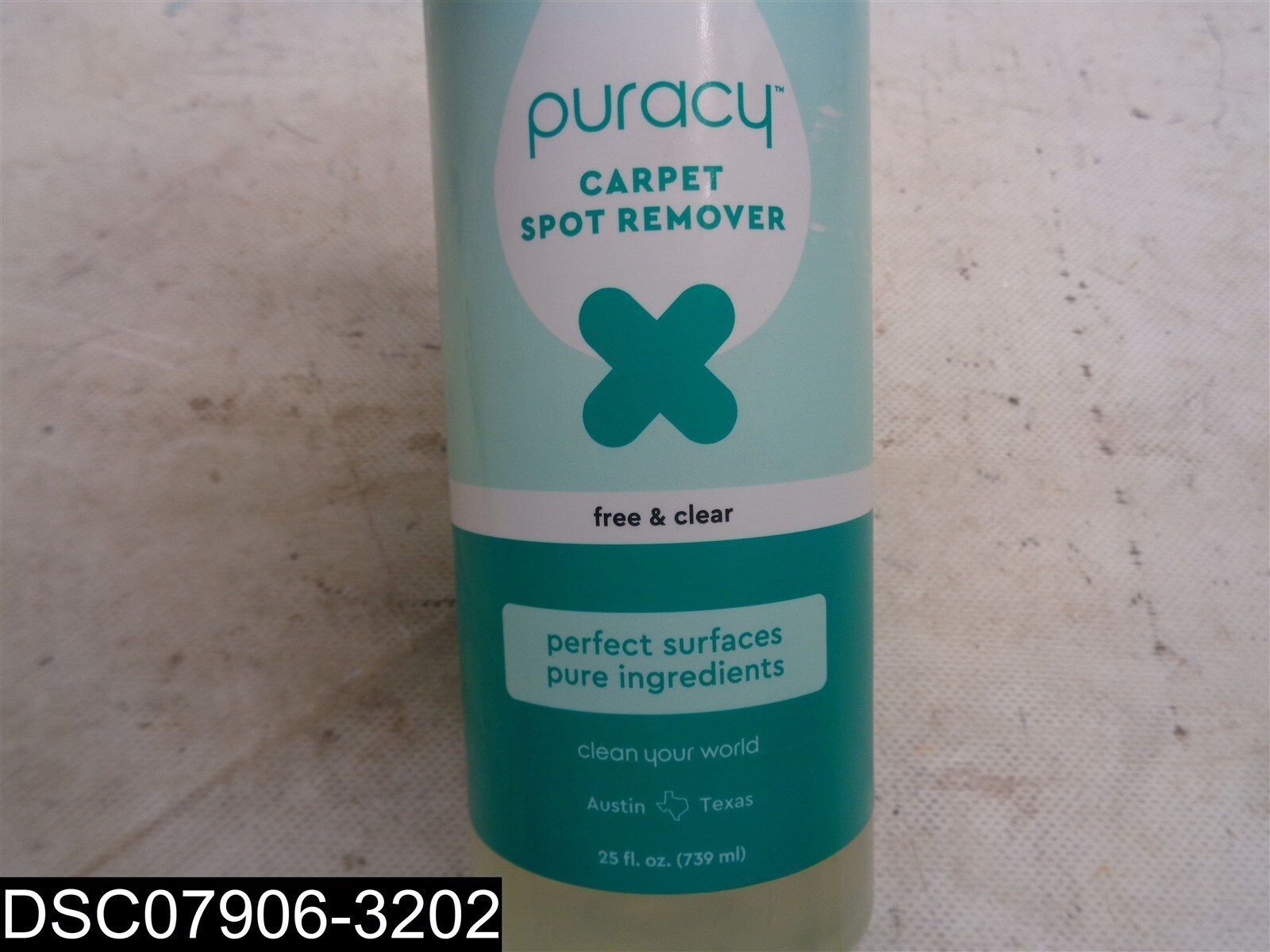 25 FL OZ Puracy Free and Clear Carper Spot Remover 850034384641