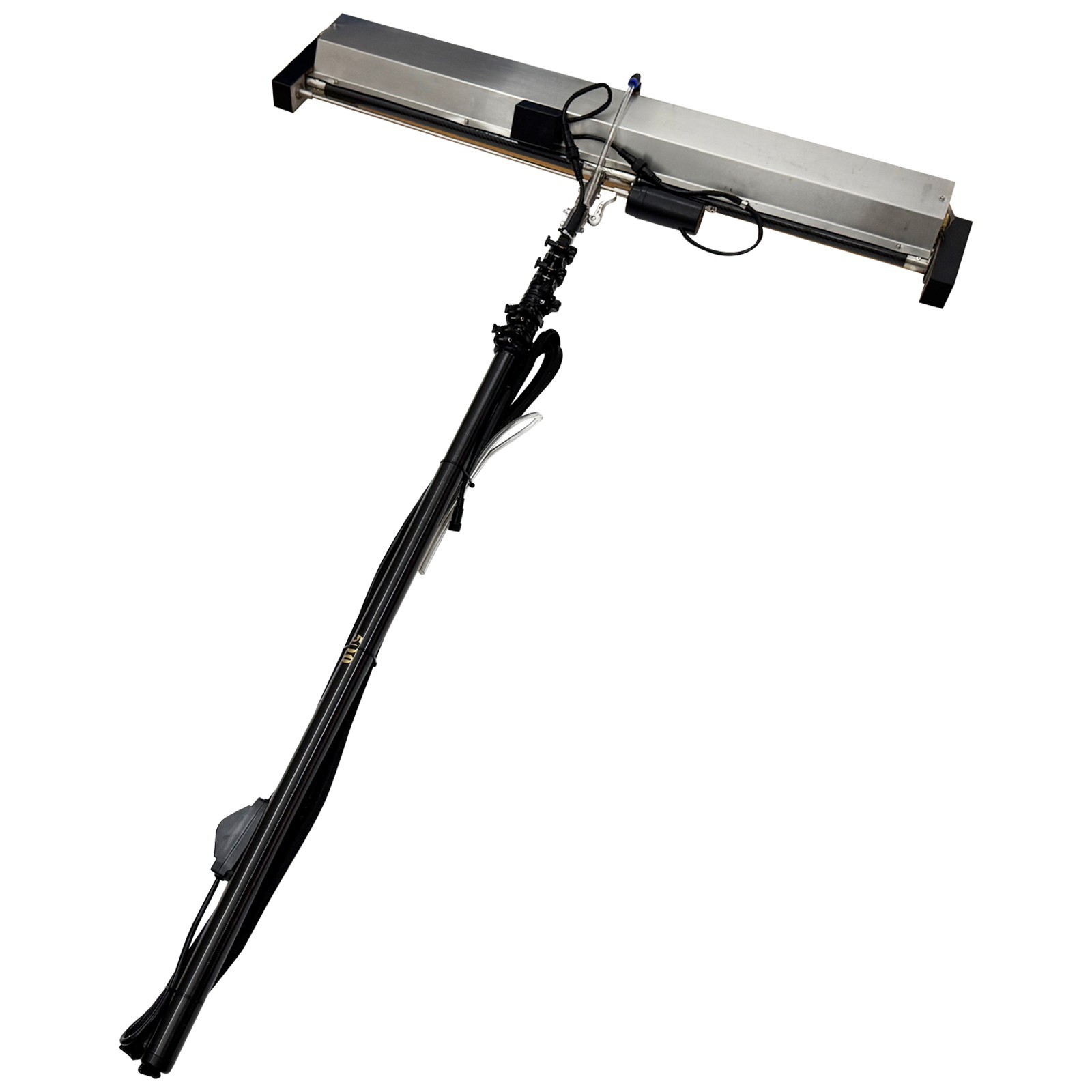 Electric Solar Panel Cleaner 5m Roller Brush Photovoltaic Scrubbing Tool 110V