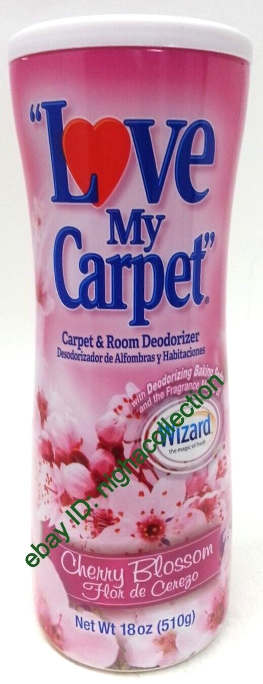 5x LOVE MY CARPET 2-in-1 Carpet & Room Deodorizer CHERRY BLOSSOM 18 Oz Ea SEALED