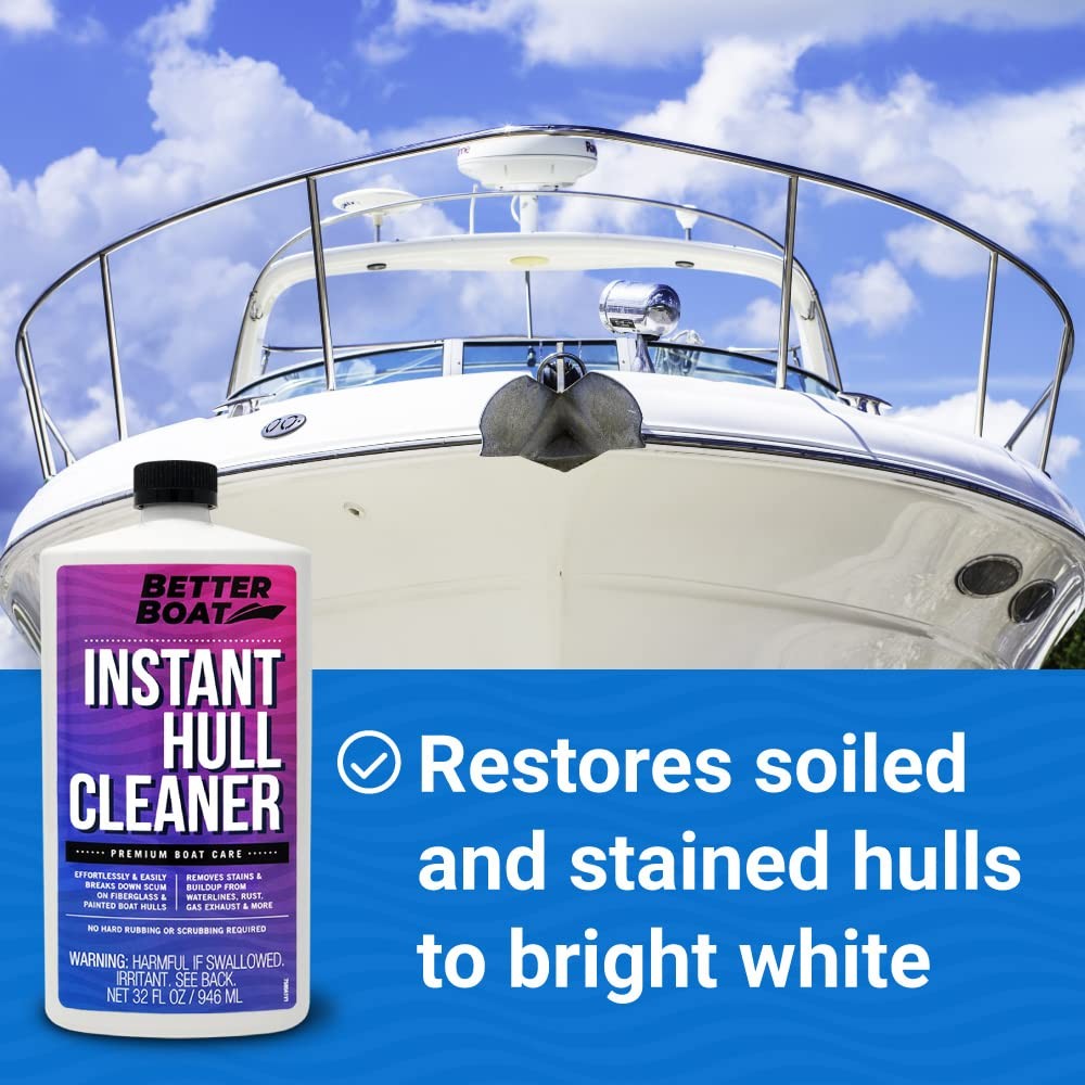 Fiberglass Boat Hull Cleaner for Boats & Aluminum Boat Cleaner Cleaning Supplies