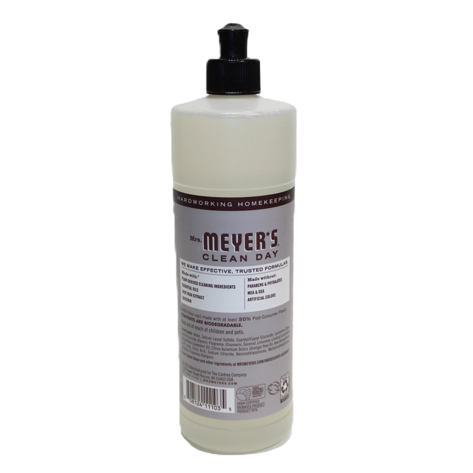 Lot of 2 Mrs. Meyer’s Clean Day Dish Soap Lavender 16 fl oz (473 ml)