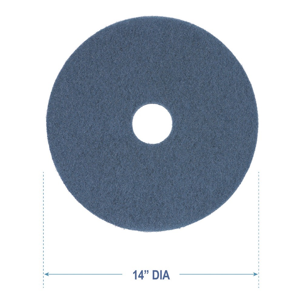 Boardwalk 4014BLU 14 in. Diameter Scrubbing Floor Pads – Blue (5/Carton) New