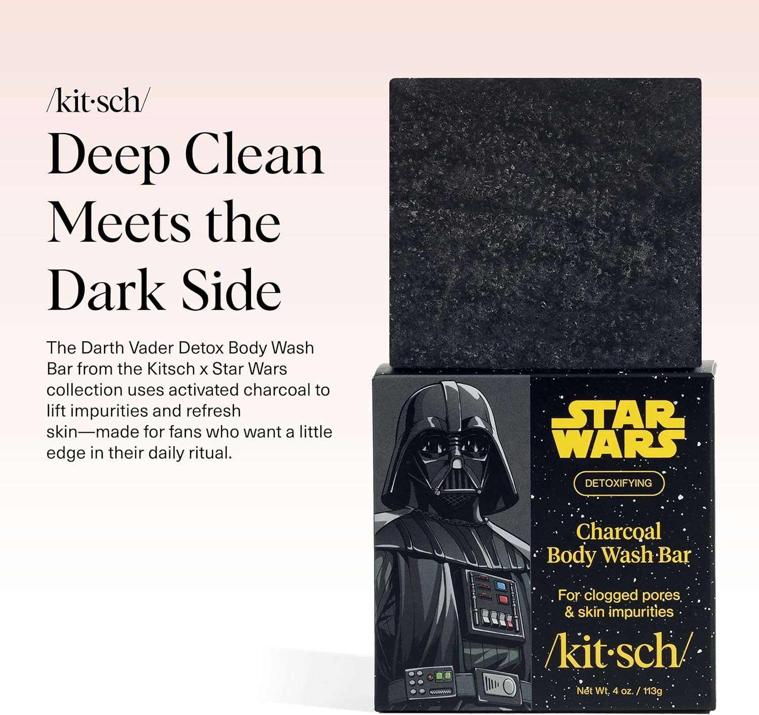 Charcoal Soap Body Wash Bar x Darth – Detoxifying Bar