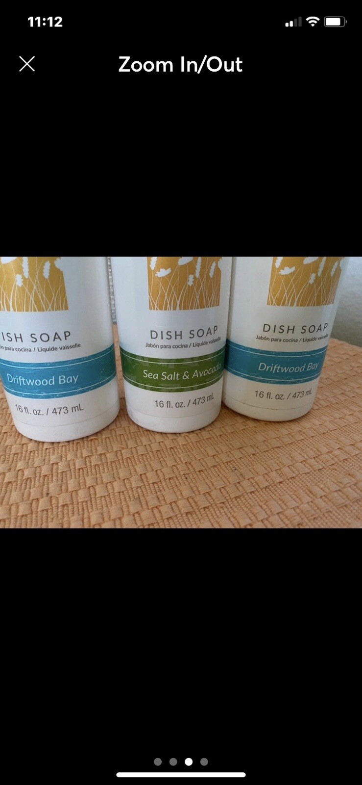 3 RARE Scentsy Dish Soap 2 DRIFTWOOD BAY/1 Seasalt & Avocado LIQUID 16oz ea New