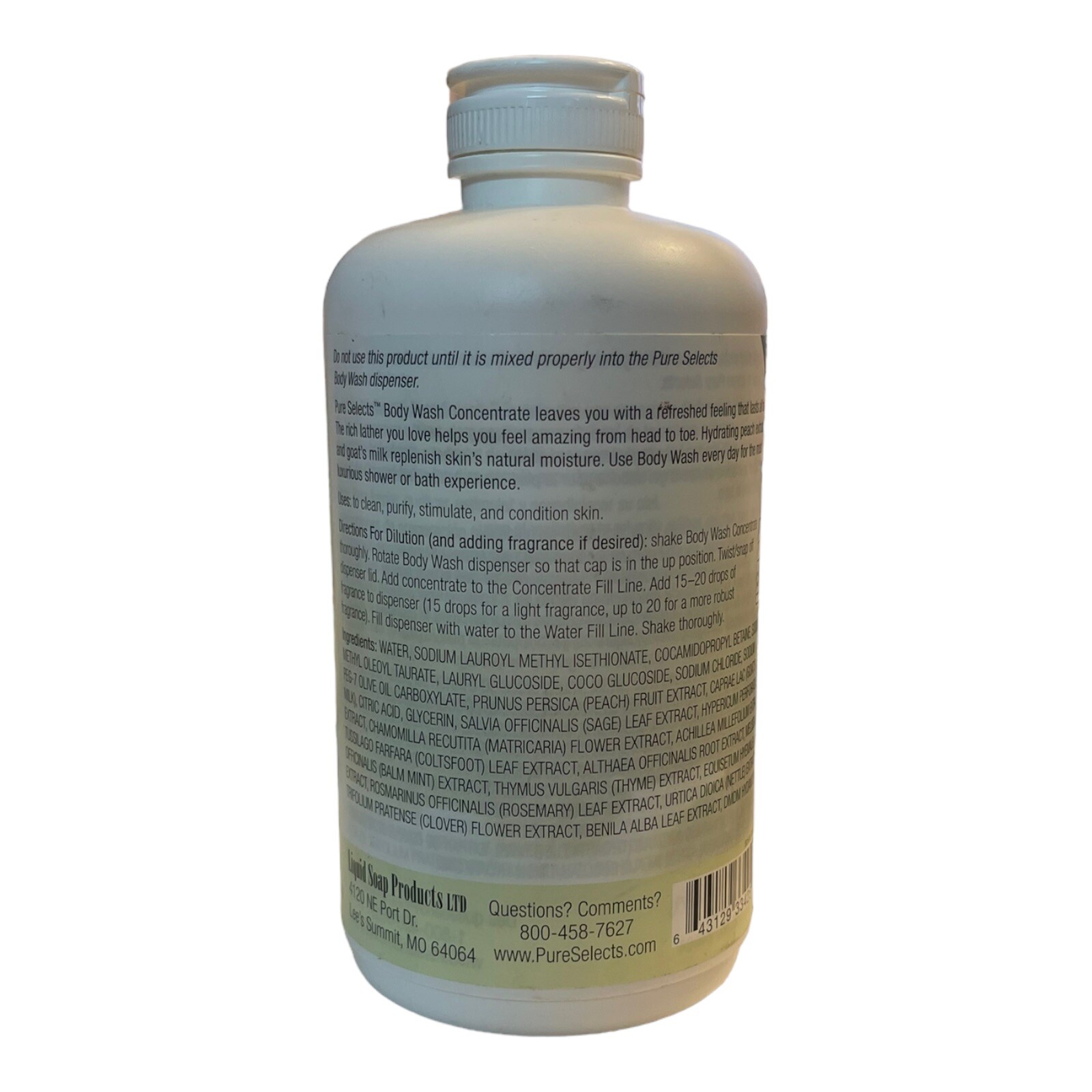Pure Selects Multipupose Cleaner Concentrate•ALL Natural•Hypoallergenic SEALED