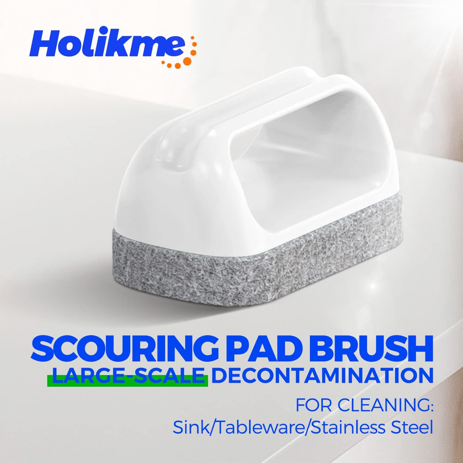 7 Pack Deep Cleaning Brush Set, Scrub Pads with Scraper Tip for Pool Walls, Bath
