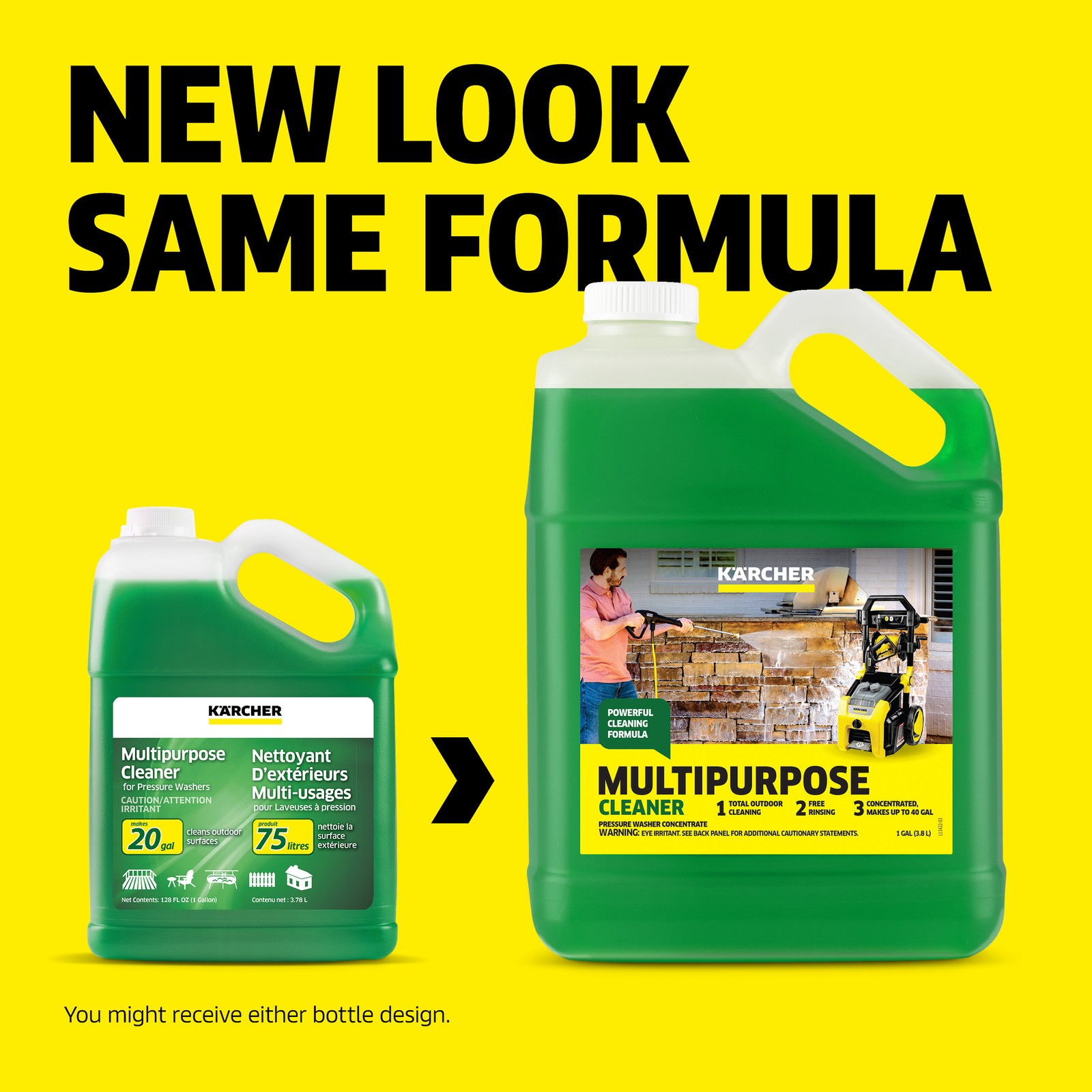 Kärcher Pressure Washer Detergent, Multi Purpose Cleaner – 1 Gallon