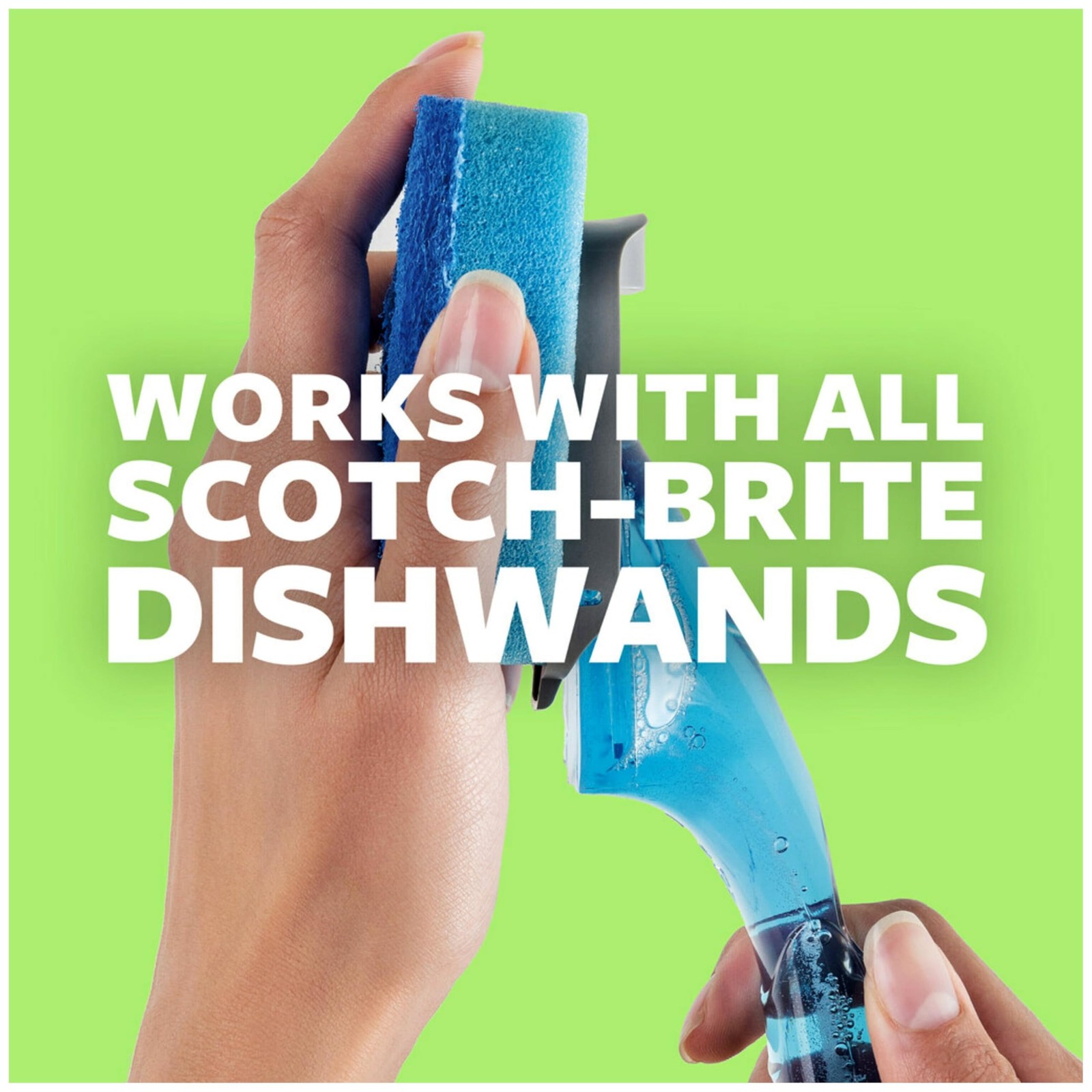 Scotch-Brite Non-Scratch Dishwand Refill, 14 Dish Wand Sponge Refills, Remove…