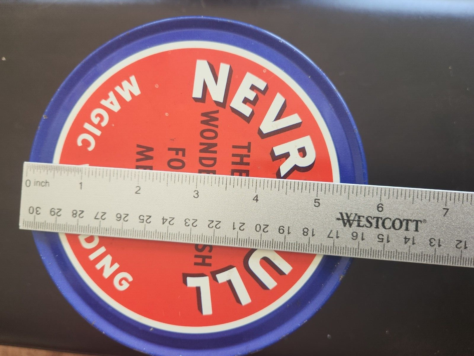 NEVR-DULL NEVER-DULL Magic Wadding Polish Cloth Can, 1941 VINTAGE New Old Stock