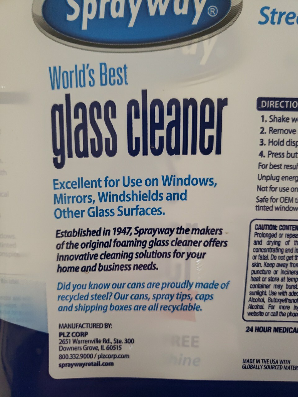 Sprayway Worlds Best Glass Cleaner (19 oz., 4pk.) Streak-Free Shine. Cleaning.