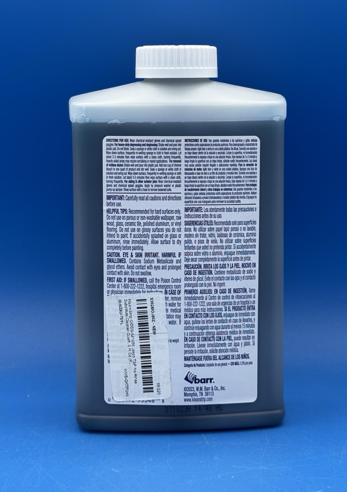 Klean Strip TSP Substitute Cleaner 32 oz – Cleans Before Painting – NEW
