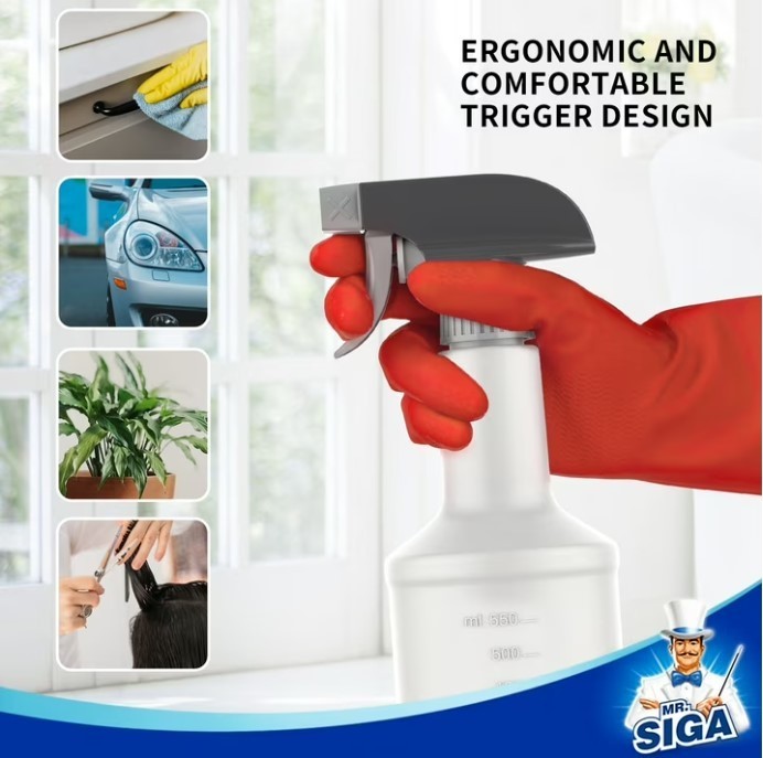 MR.SIGA 24 oz Heavy Duty Reusable Plastic Spray Bottles 3 Pack, Hot Deal