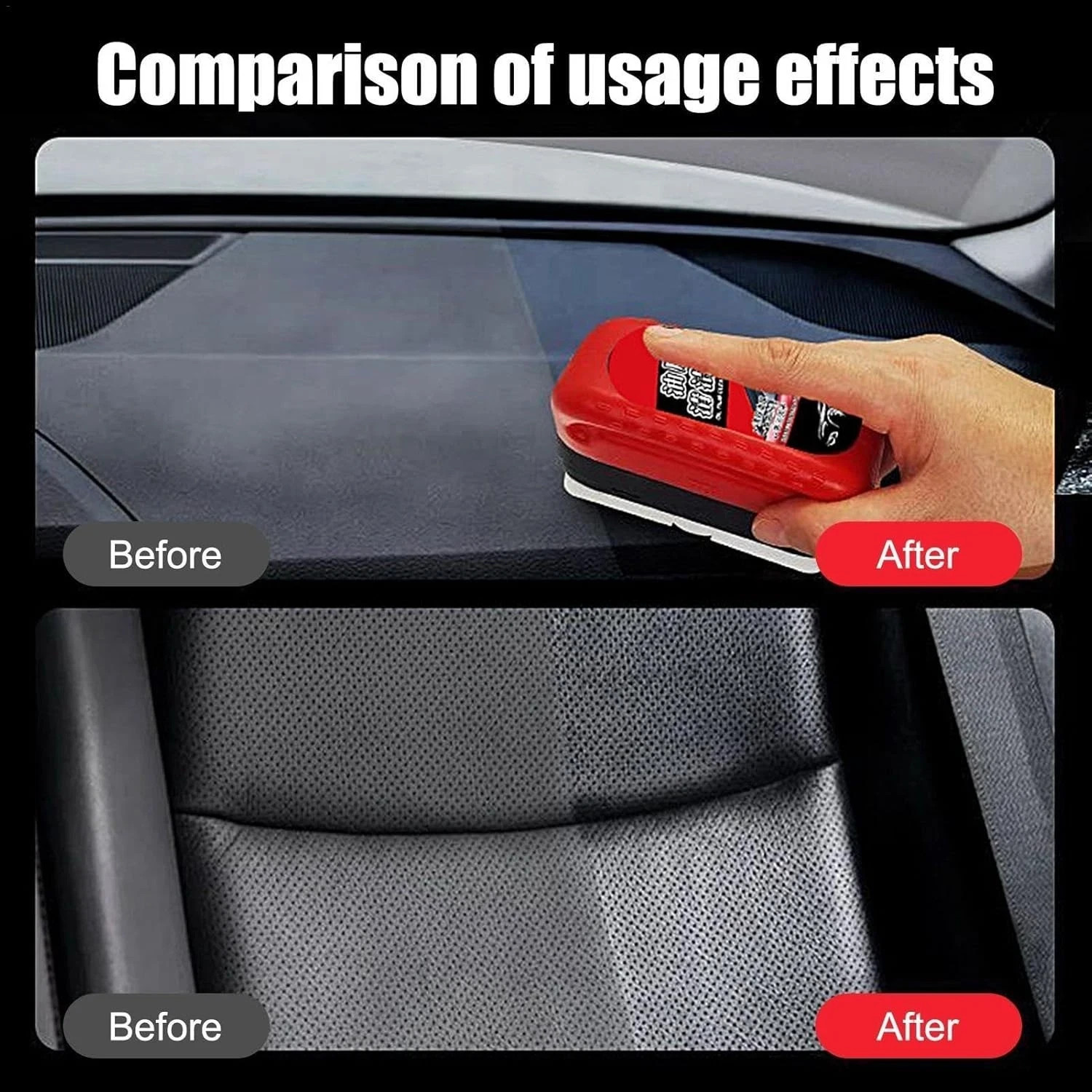 2Pack Automotive Oil Film Cleaning Brush for Car Windows Glass Cleaning 120ML US