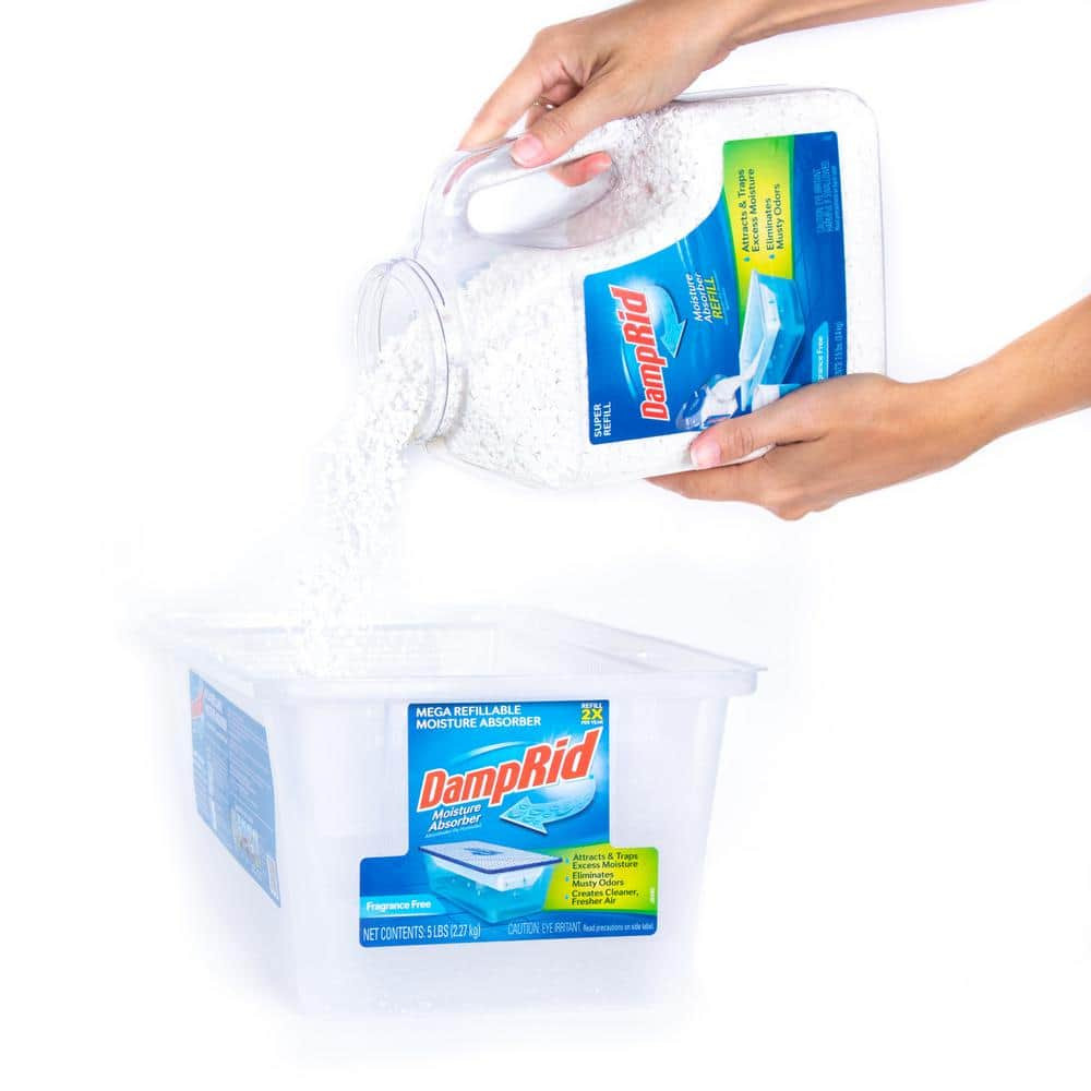 7.5-Lb. DampRid Moisture Absorber Super Refill 3-Pack Unscented Eliminates Odors
