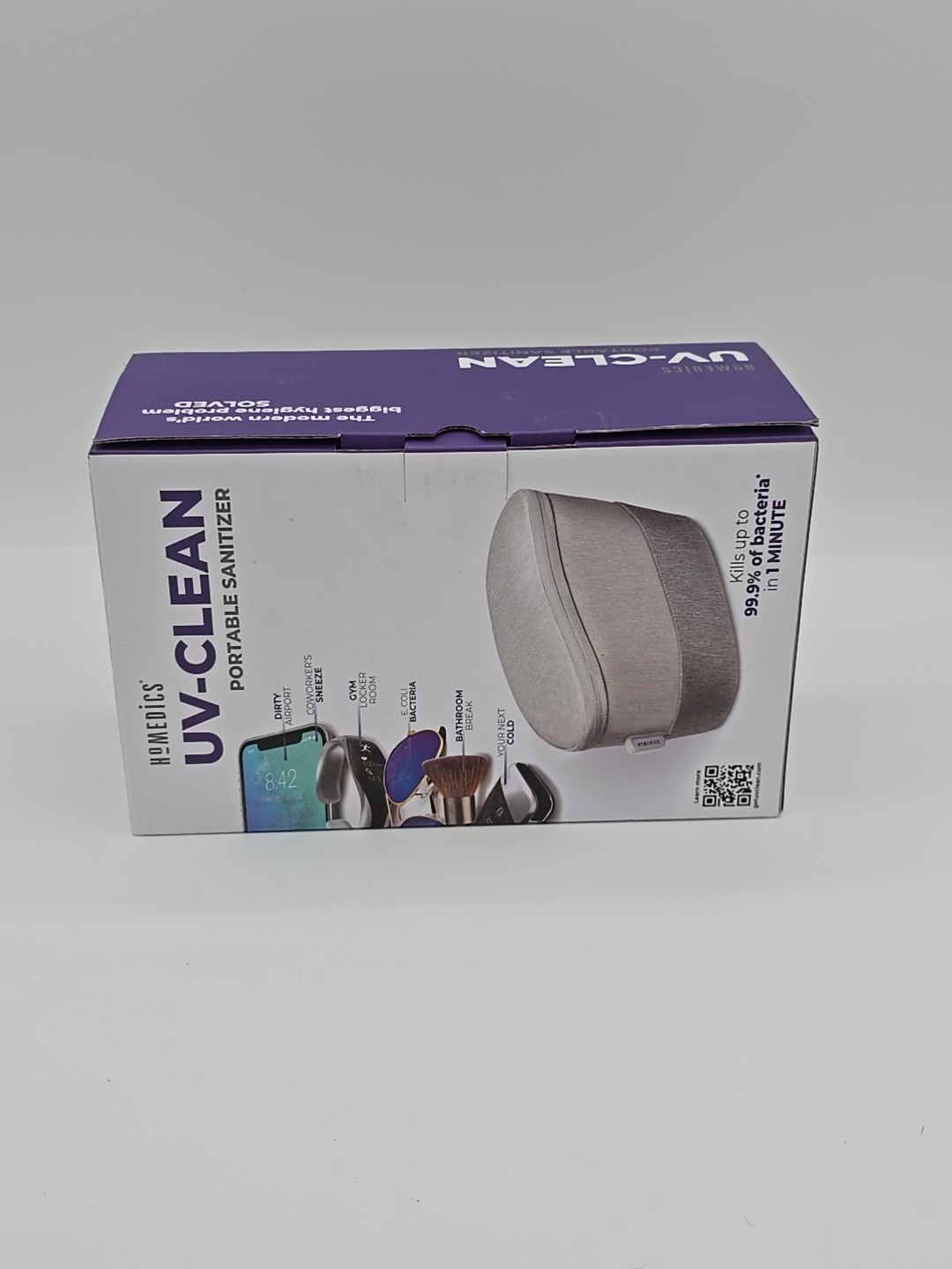 Homedics UV-Clean Portable Sanitizer, Open Box But New, Never Used.