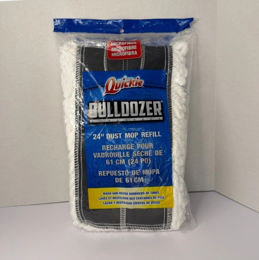 Quickie Bulldozer Microfiber 24″ Dust Mop Refill Model #0694M Washable Reusable