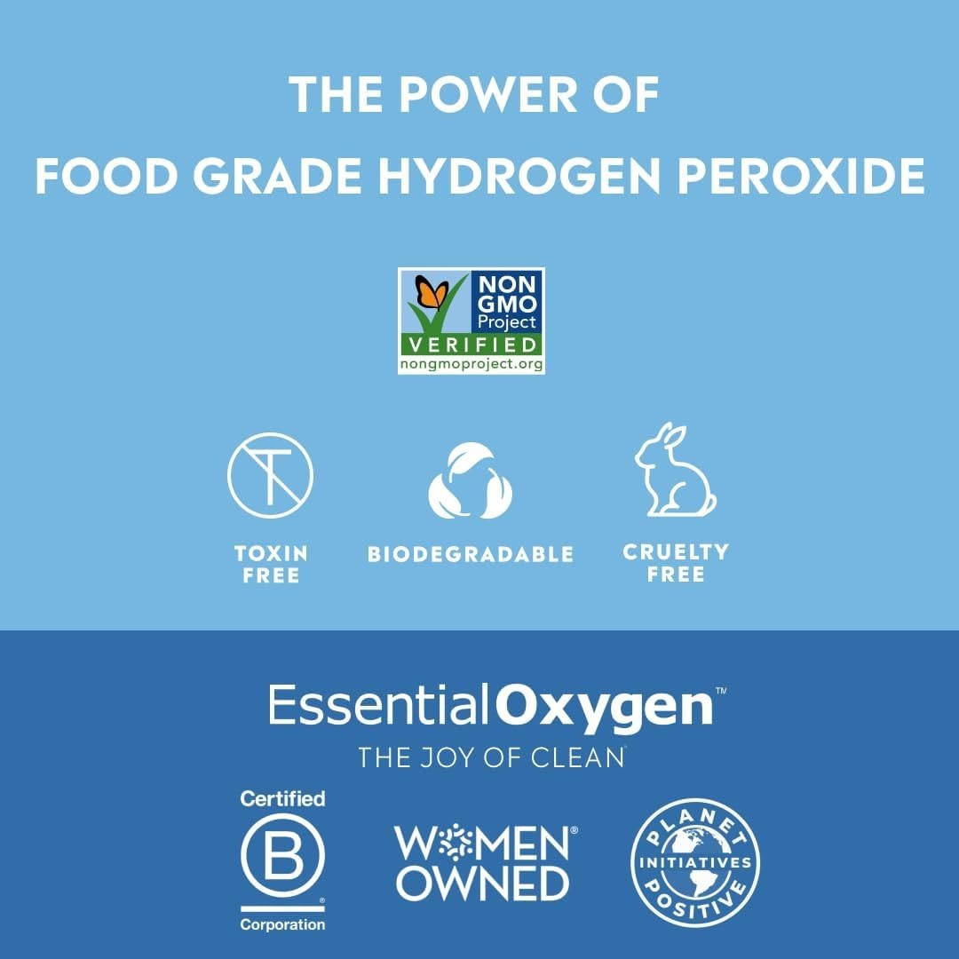 Eco-Friendly 16oz Hydrogen Peroxide: Natural Cleaner for Your Home and Garden