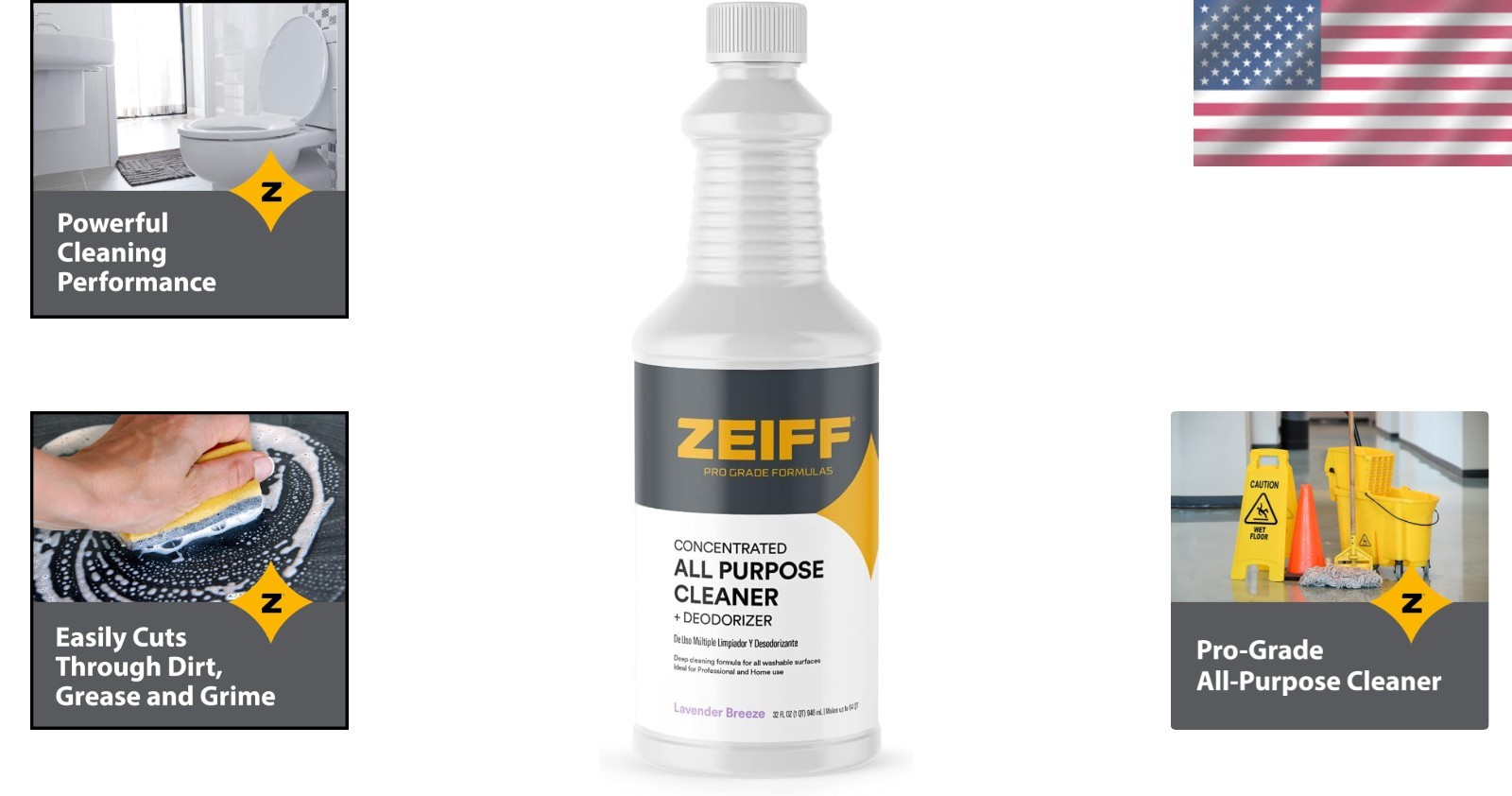 Pro-Grade Lavender Breeze All-Purpose Cleaner & Deodorizer, 32 Oz Concentrate