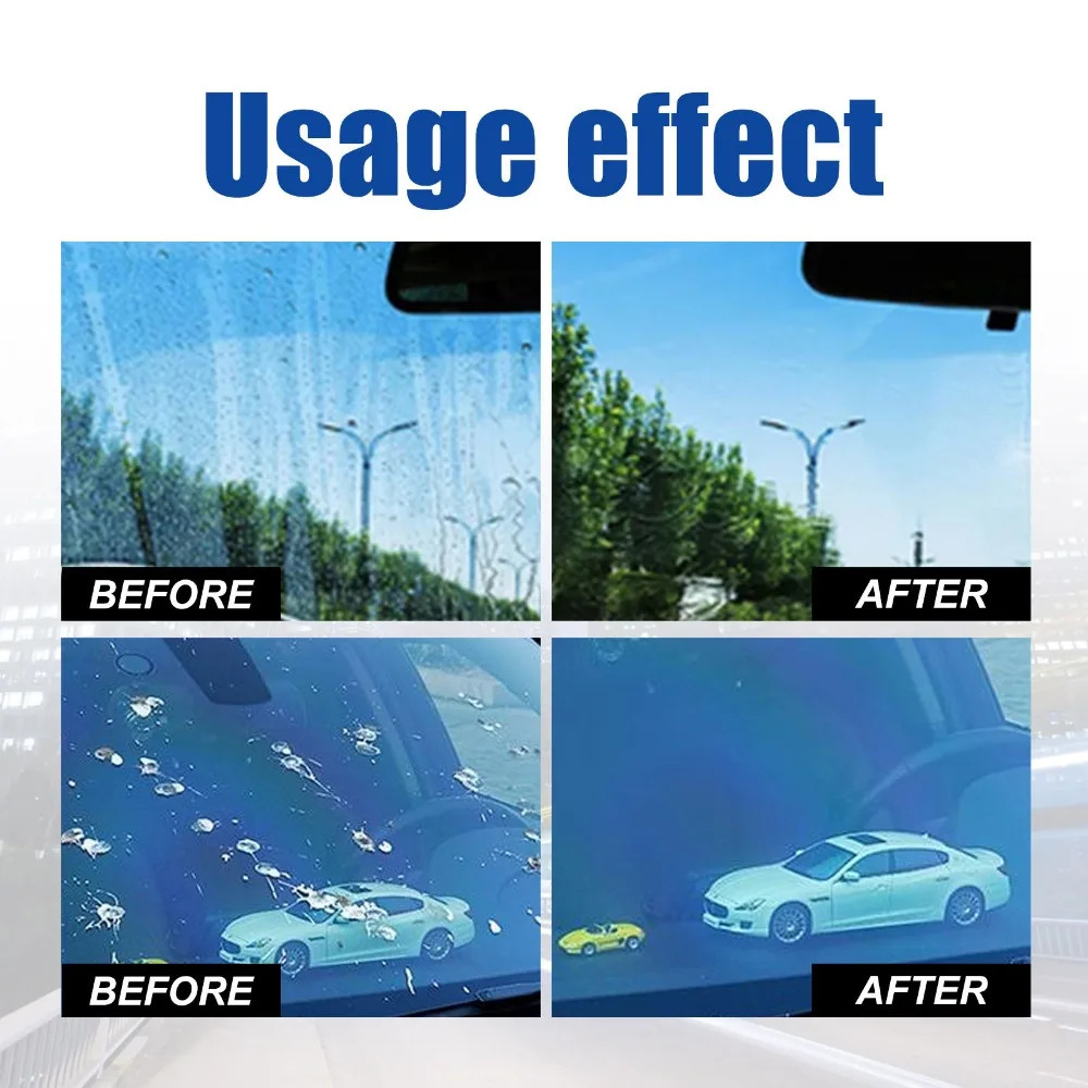 Car Windshield Oil Film Remover 120ml Glass Cleaner Anti Fog Rain Repellent