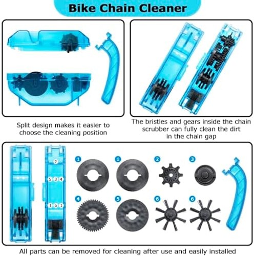focopot Bike Cleaning Kit Including Bicycle Chain Cleaner Degreaser,Cycling C…