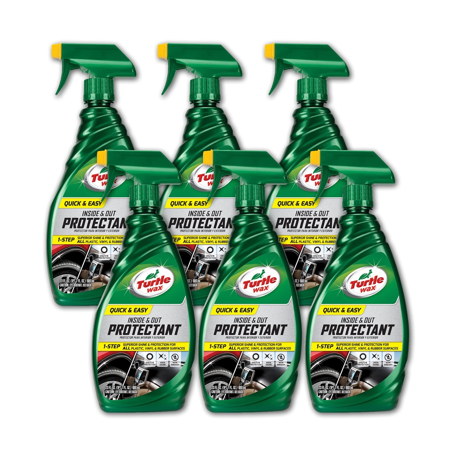 Quick & Easy Inside/Out Protectant – 23 oz, Pack of 6 – Car Interior & Exterior