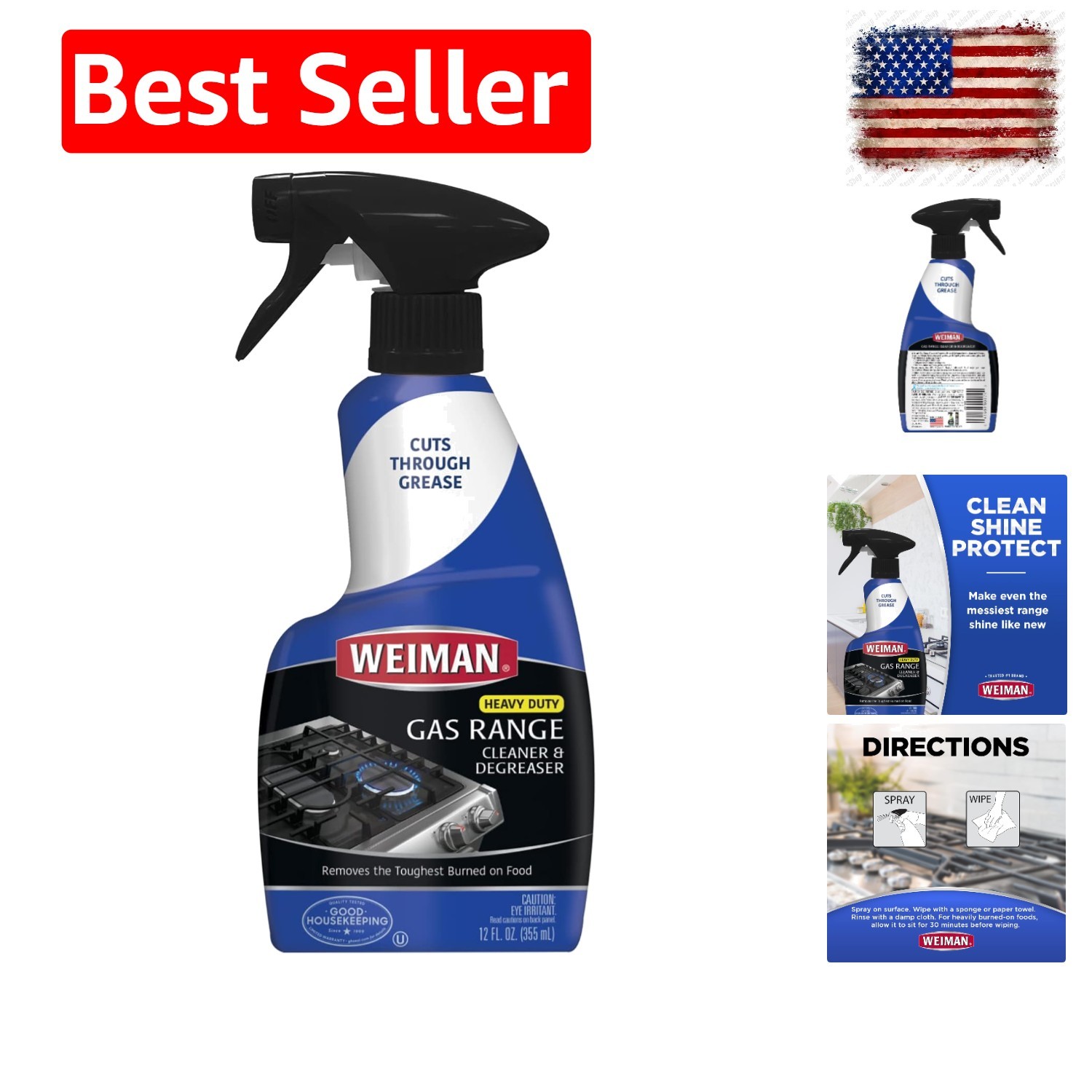 Gas Range Cleaner and Degreaser, Single, Lemon, 1 Count