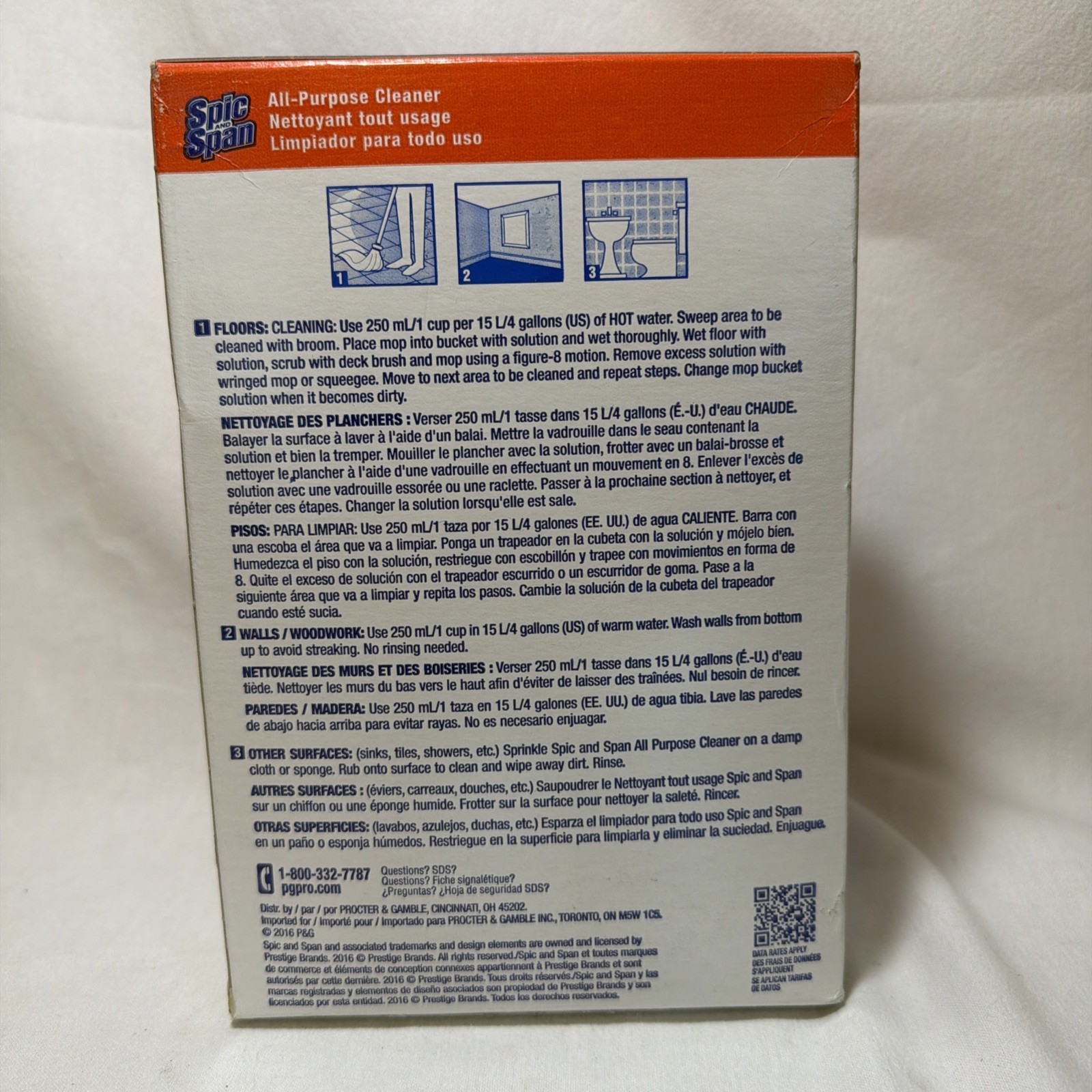 Spic And Span All Purpose Cleaner 4-50 27 Oz Powder Concentrate- Vintage