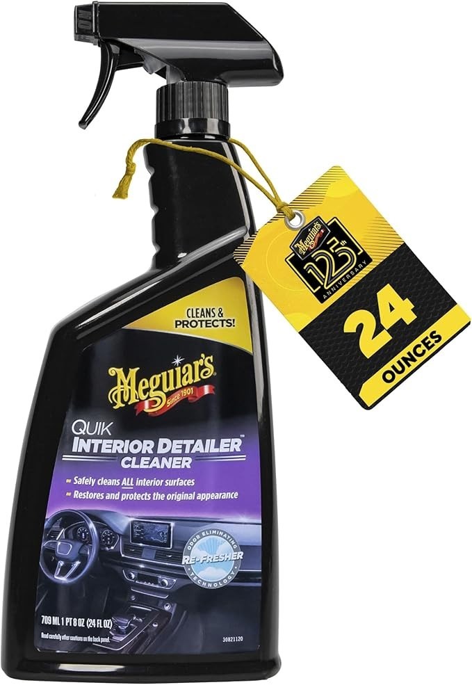 Meguiar’s Quik Interior Detailer Cleaners 24 Oz Spray Bottle