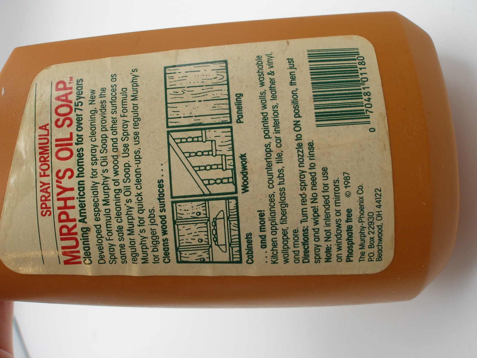 Vintage 1987 Murphy Oil Soap 22oz Spray Formula Wood Surfaces New Old Stock