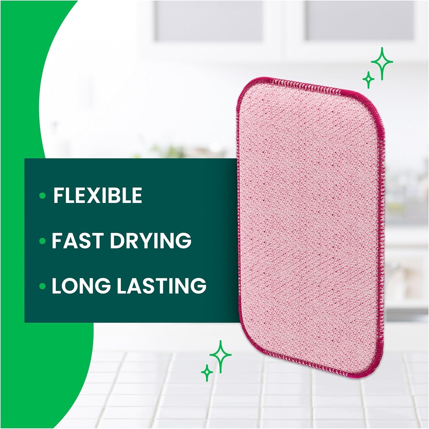 Scotch-Brite Dobie Scrub & Wipe Cloths, Sponge Cloths for Cleaning Kitchen,