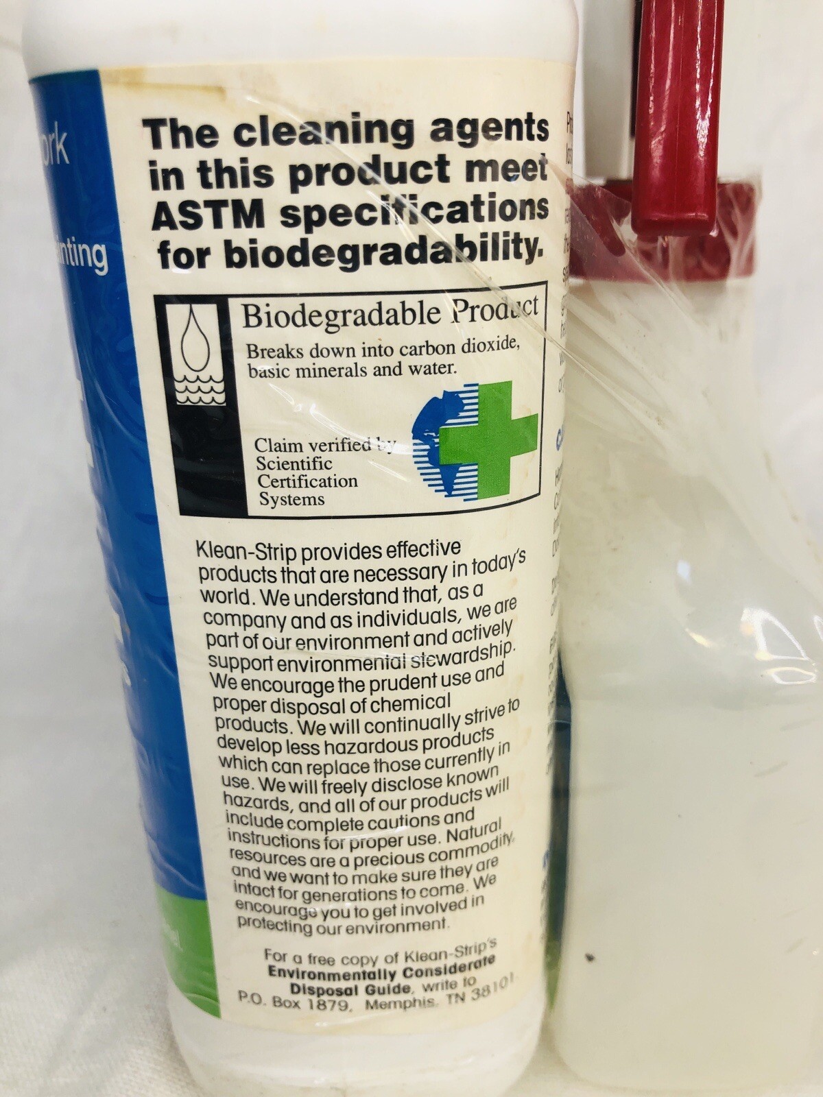 Klean Strip Pre Paint Cleaner Concentrated 32oz Removes Dirt And Grease