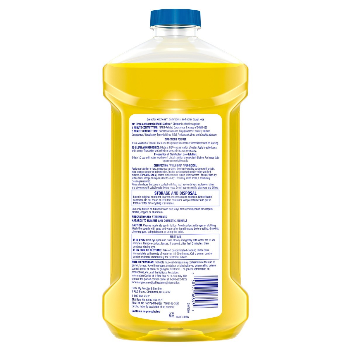 Mr. Clean Lemon All-Purpose Floor Cleaning Liquid – 99 fl oz
