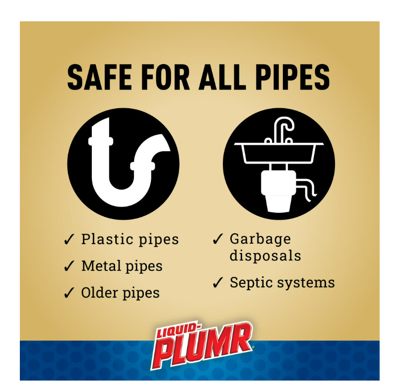 Liquid-Plumr Pro-Strength Clog Destroyer Gel with PipeGuard, 80 fl oz, 2 Pack