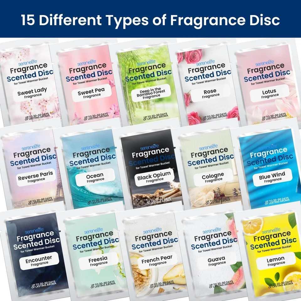 15 Scented Discs For Towel Warmers Long Lasting Odor Neutralizing Fragrances