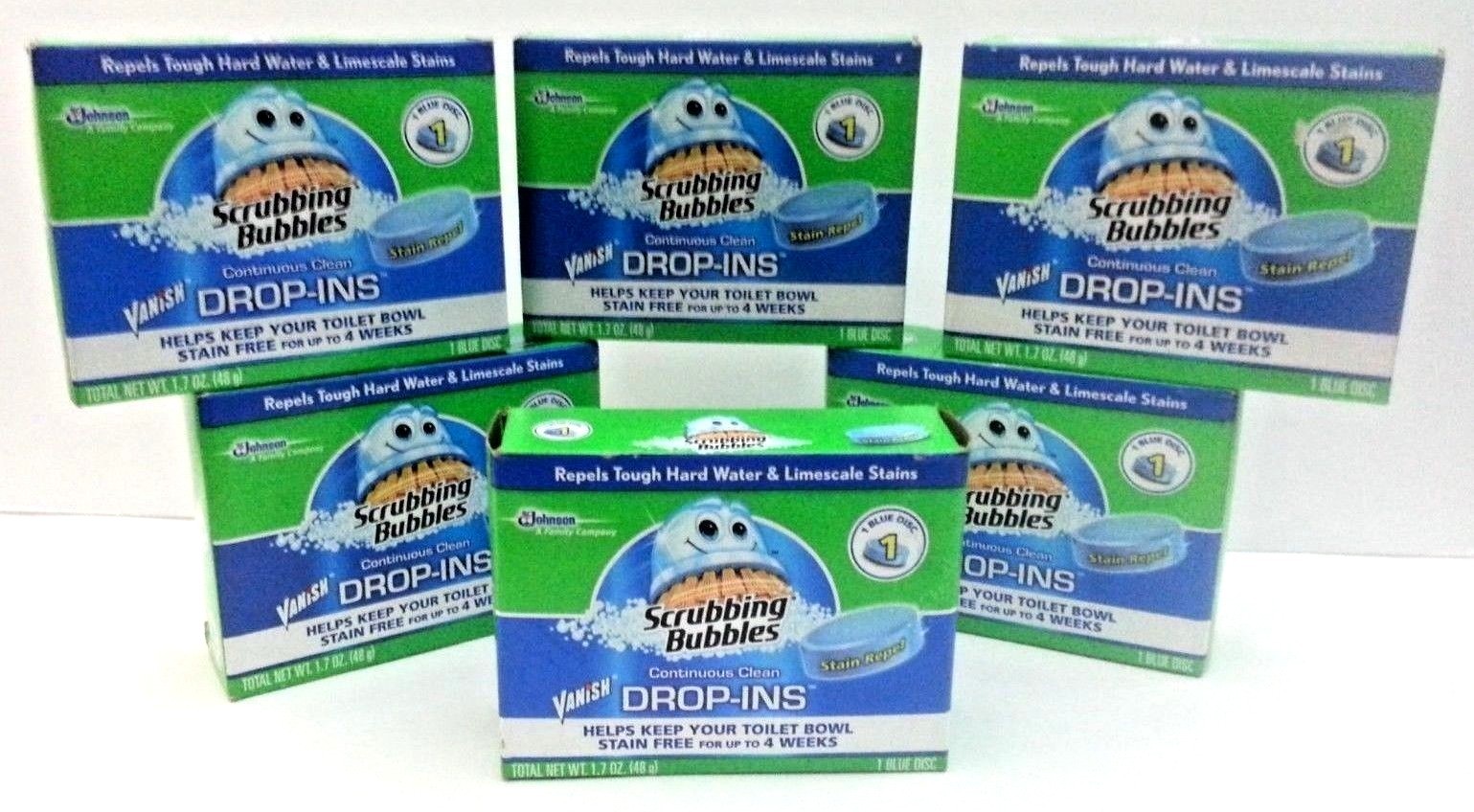 Scrubbing Bubbles Vanish Drop-Ins Toilet Cleaning Tablet 1 ea (Pack of 6) New