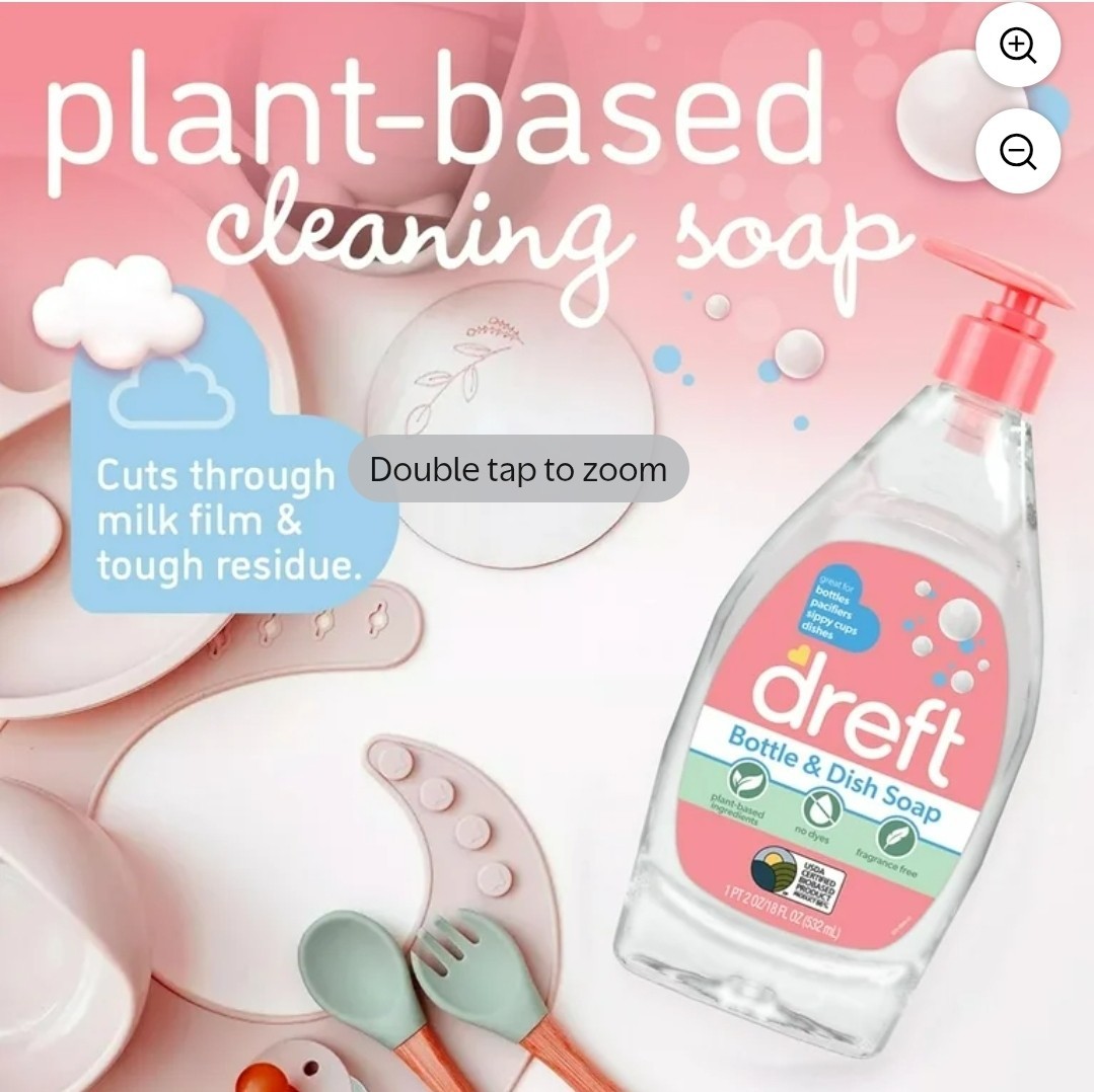 Dreft Baby, Bottle and Dish Soap, 24 Fl Oz (Pack of 2)