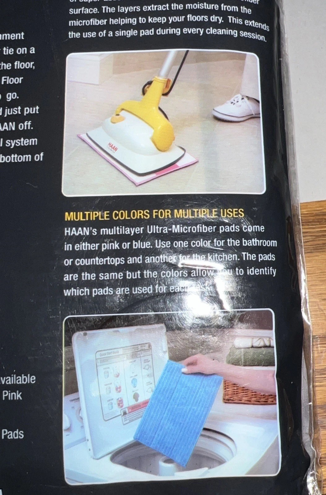 New. HAAN Cleaning Pads. 6 Total. ( 1 Pkg of 4, 1 Pkg of 2).