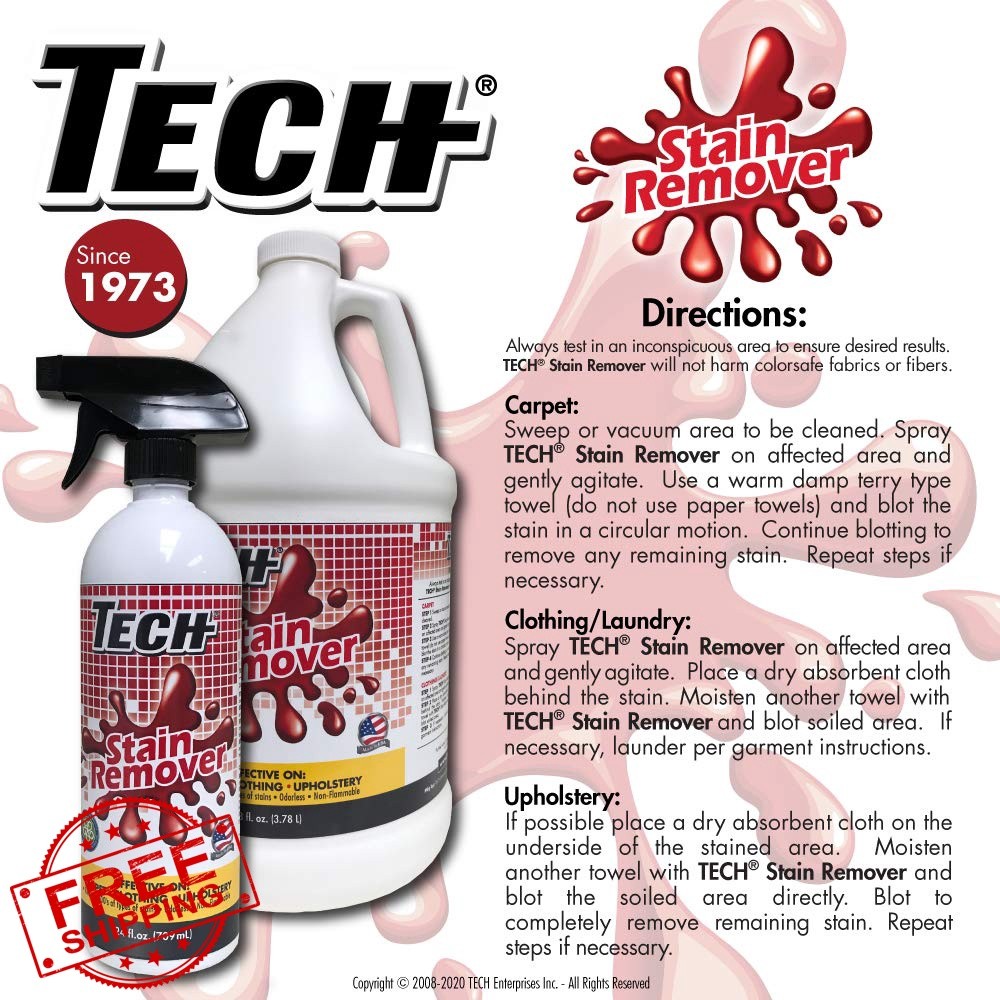 TECH Stain Remover 16 fl oz (2×8 oz)