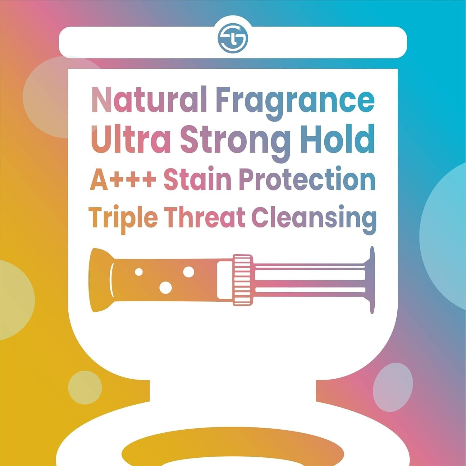 Non-Toxic Peach Bellini Toilet Bowl Cleaner Gel – 64 Easy Release Stamps