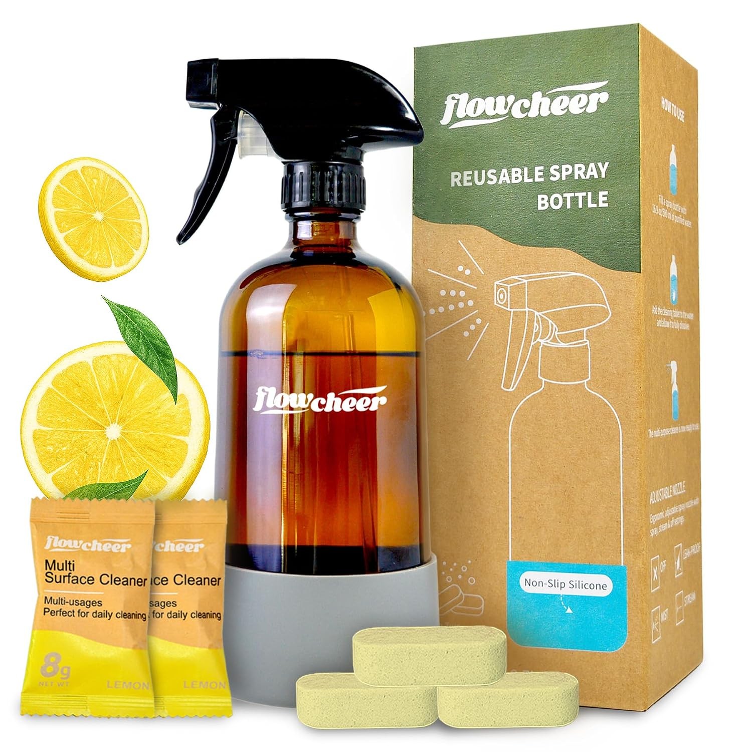 Lemon Scented All Purpose Household Multi Surface Cleaner Refills Non Toxic