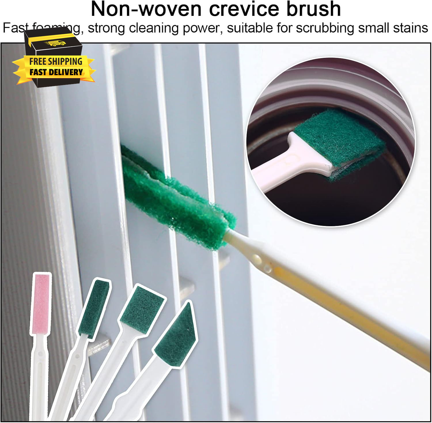 Crevice Cleaning Brushes Tool Kit Small Cleaning Brush for House Cleaning Dispos