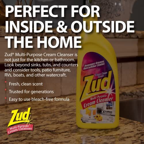 Zud Cream Cleanser Bleach Free Bathroom Cleaner 19 Fl Oz Pack of 2